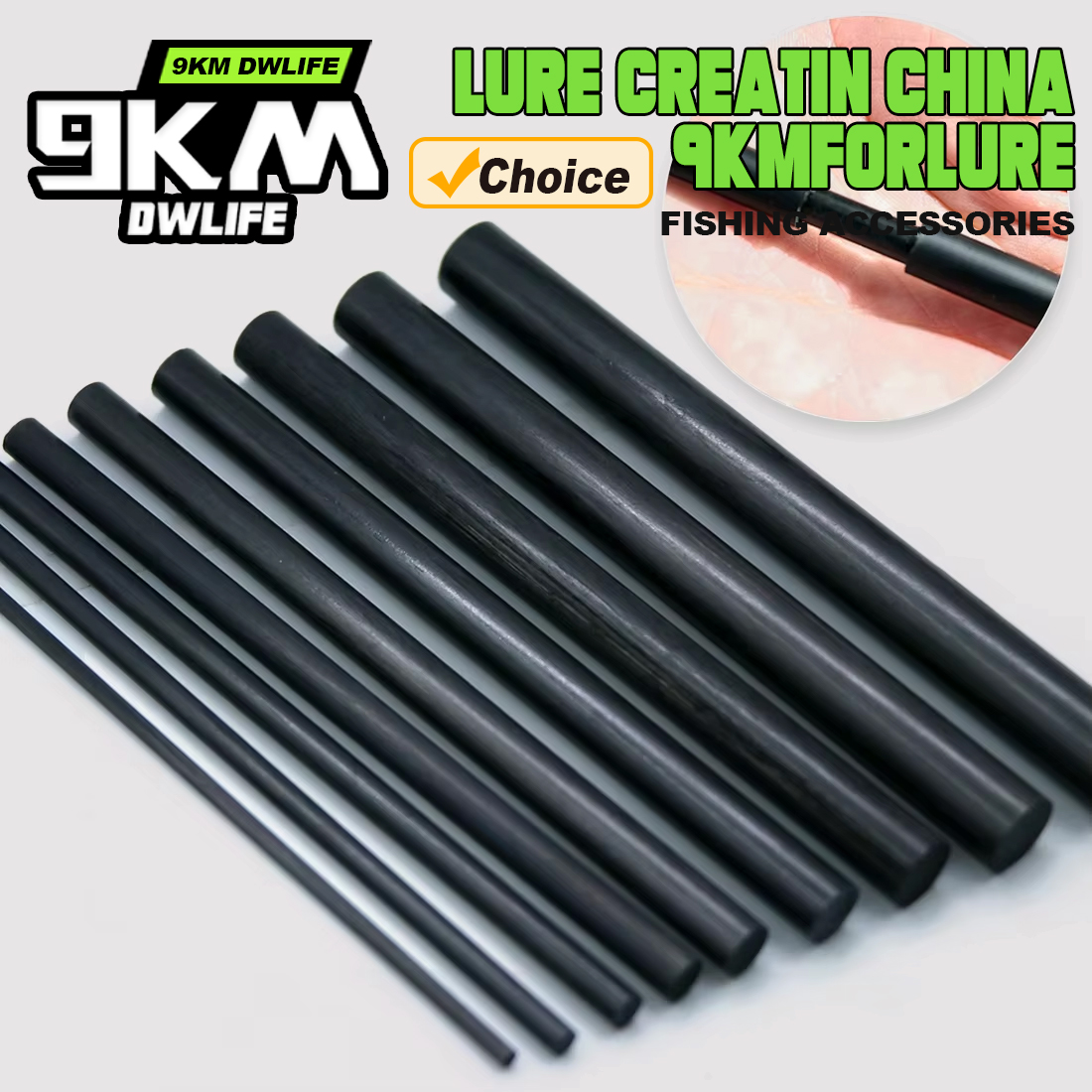 Freshwater Line - 3Pcs Fishing Rod Repair Kit Carbon