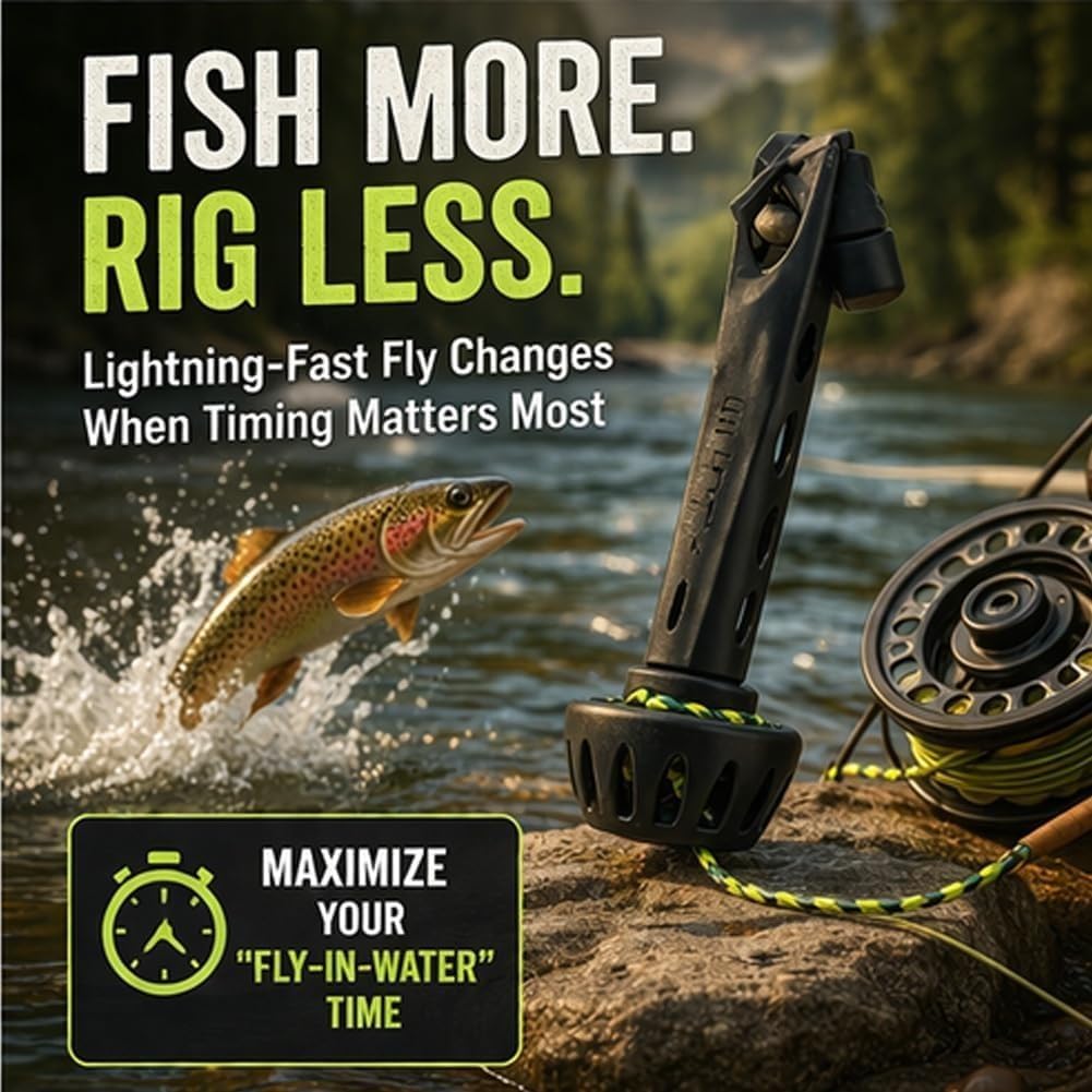 Fishing Line Cutter - Portable Magnetic Fly Threader Easy Fast