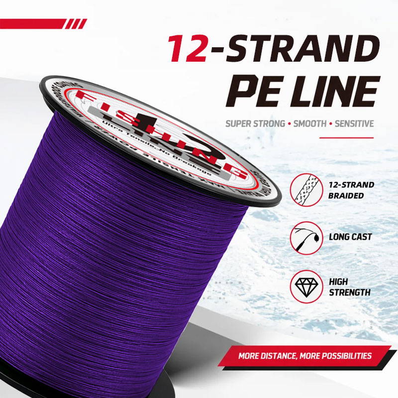 Freshwater Line - PE Line X12 Strands Braided Fishing