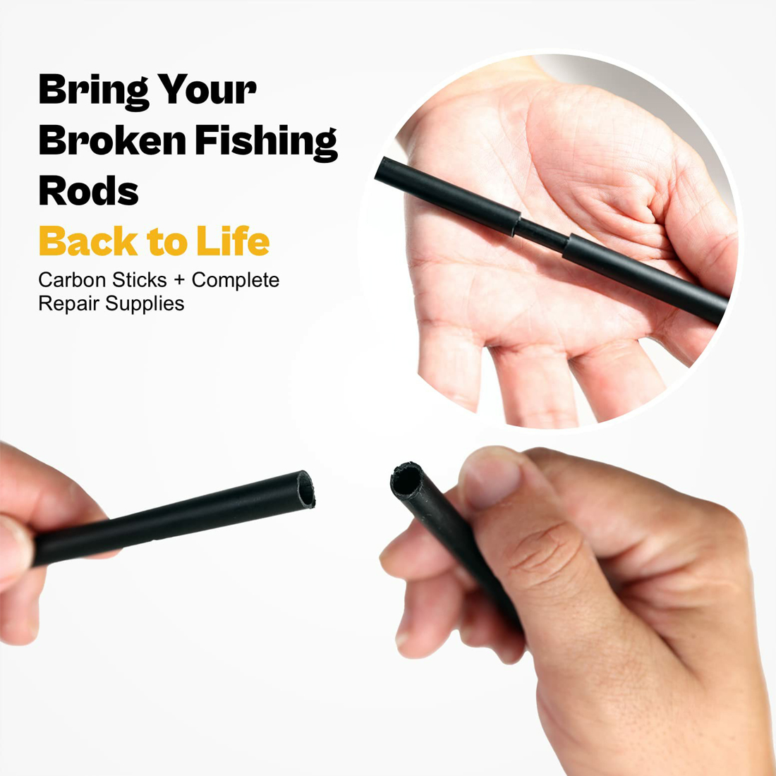 3Pcs Fishing Rod Repair Kit Ca - Freshwater Line ulasan dan harga