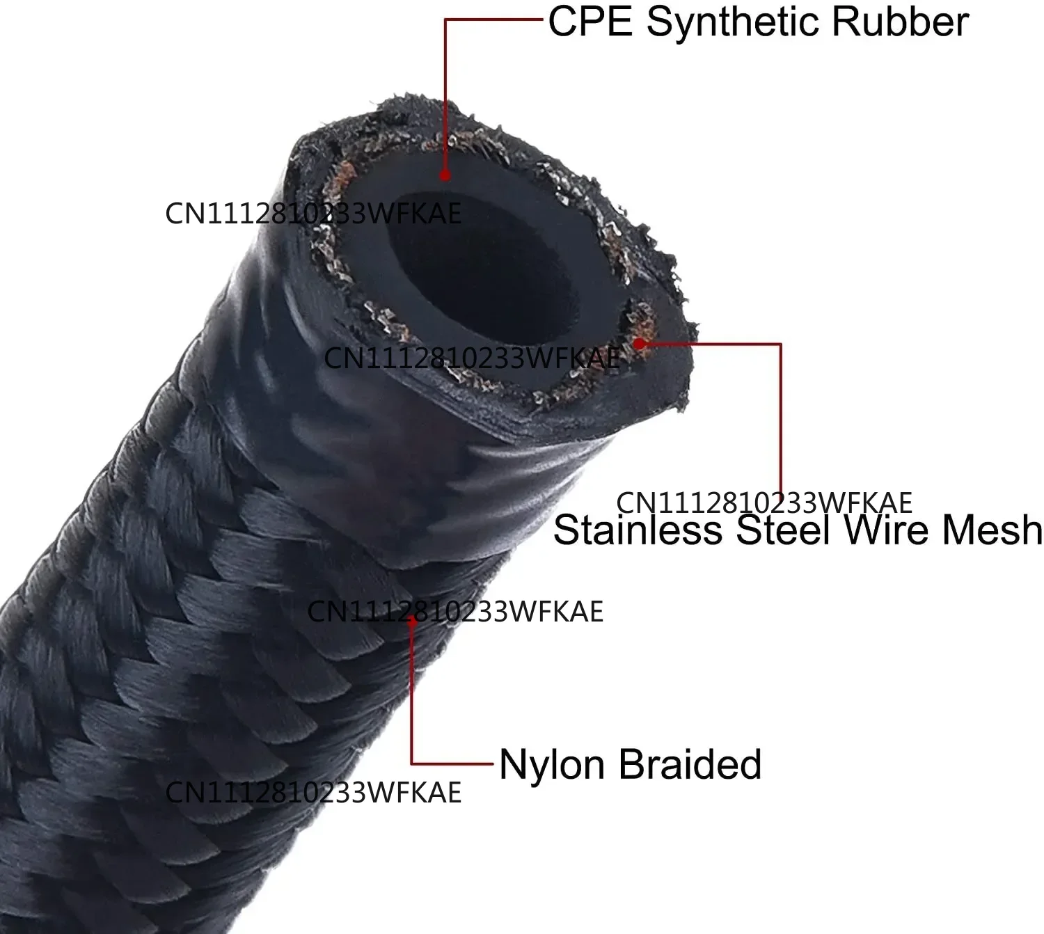 1M 3M 5M Fuel Hose Oil Gas Lin - Braided Line ulasan dan harga