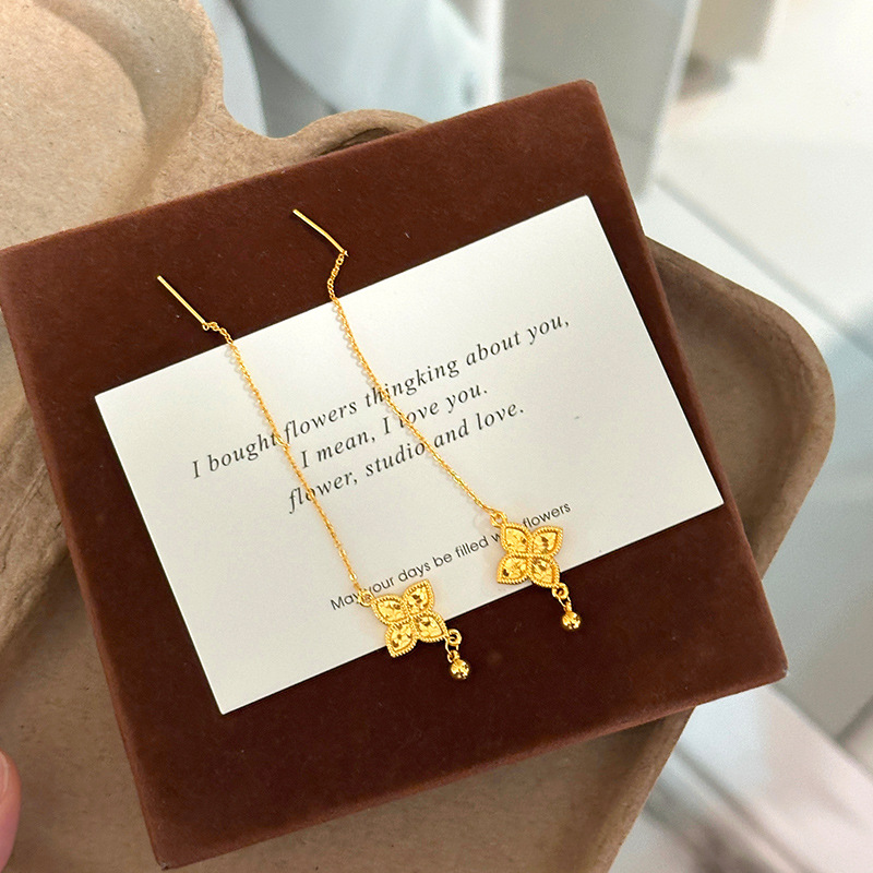 Fashion 18kt Gold Four Leaf Cl - Freshwater Line ulasan dan harga