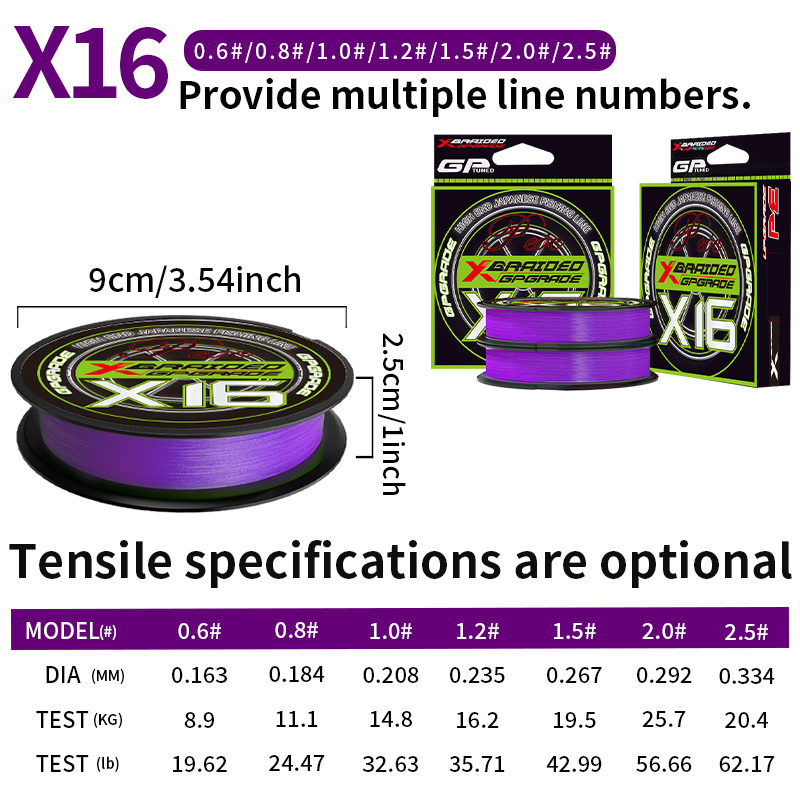16-strand PE line, suitable fo - Ice Fishing Line ulasan dan harga