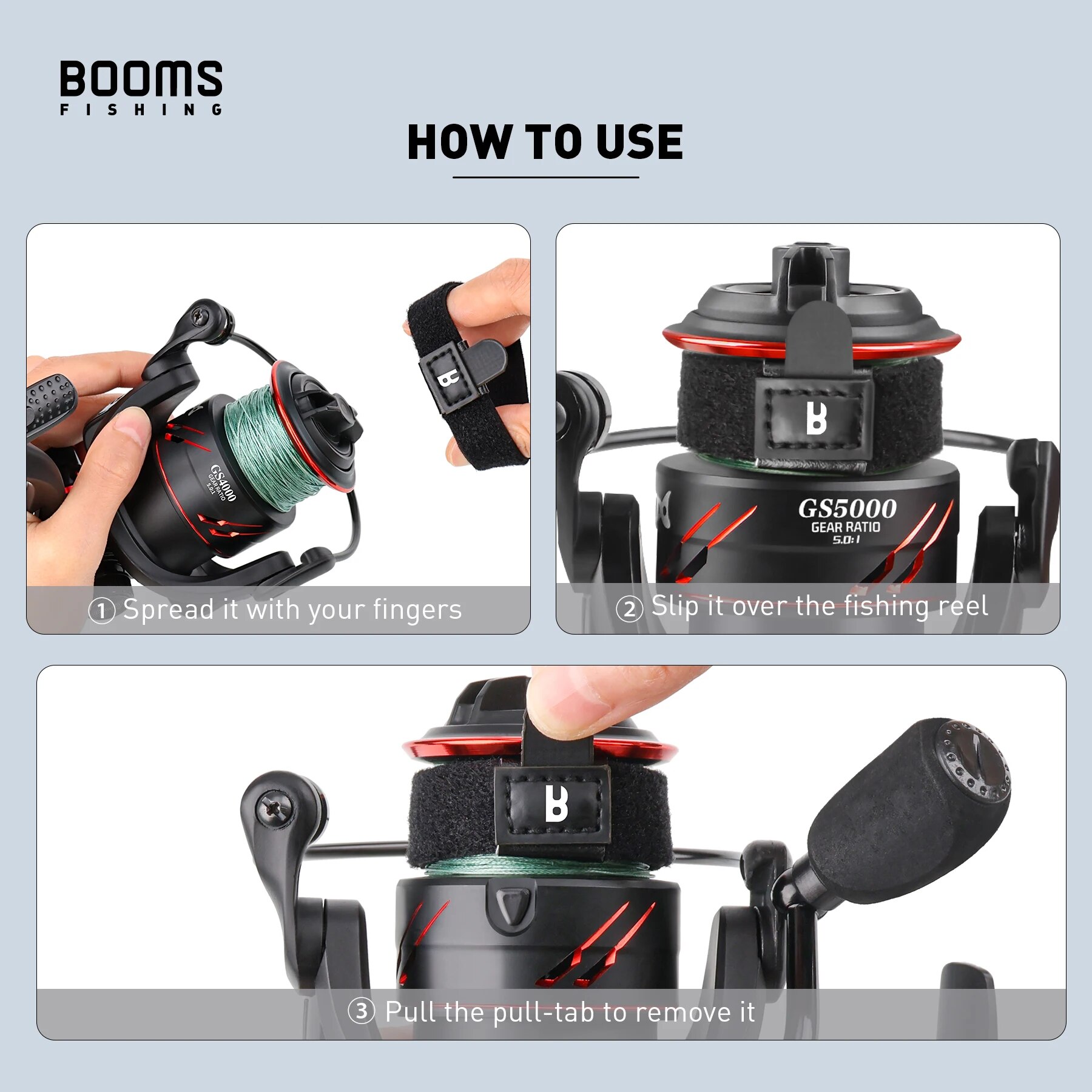 Booms Fishing SB1 4Pcs Spinnin - Fishing Line Dispenser ulasan dan harga